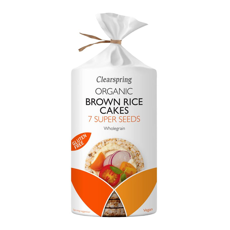 Organic Brown Rice Cakes 7 Super Seeds 6x120g