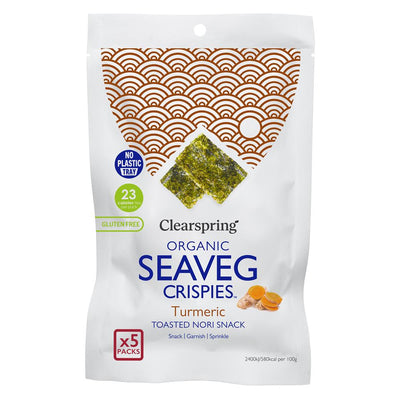 Turmeric - Organic Seaveg Crispies Multipack (5x4g) (TRAYLESS)