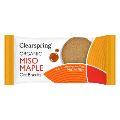 Organic Oat Biscuits - Miso Maple 40g