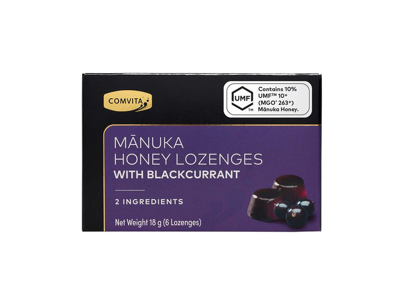 Comvita Manuka Honey Lozenges With Blackcurrant UMF10+ 18G