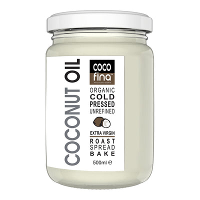 Organic Coconut Oil in 500ml Glass Jar