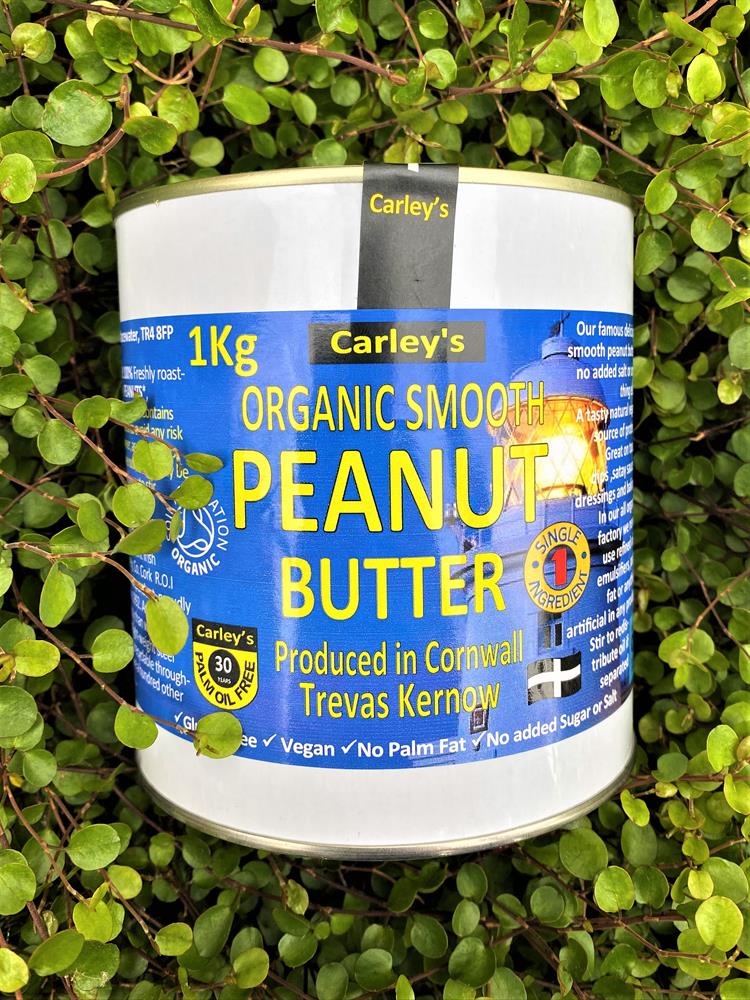 Organic SMOOTH Peanut Butter 1000g ECO TIN