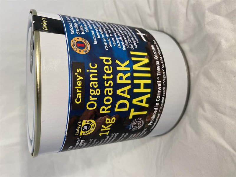 Organic Roasted DARK Tahini 1000g Eco Tin