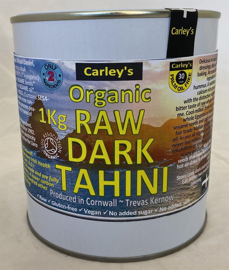 Organic RAW DARK Tahini 1000g Eco Tin