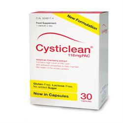 Cysticlean 118mg PAC 30 Capsules