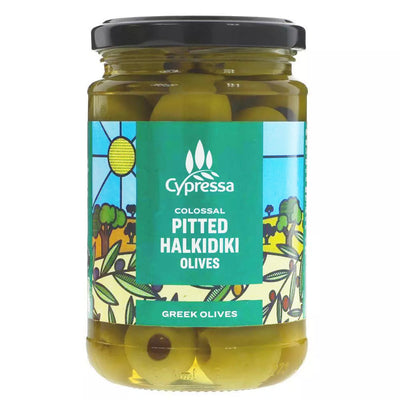 Pitted Colossal Halkidiki Olives in Brine 315g