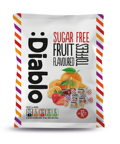 Sugar Free Fruit Flavoured Toffee Sweets bag