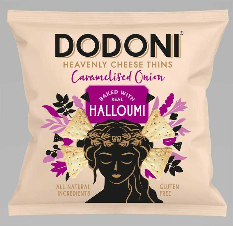 Dodoni Halloumi Caramelized Onion Thins 22g