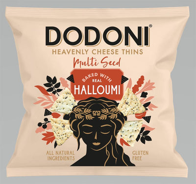 Dodoni Halloumi Mix Seed cheese thins 80g