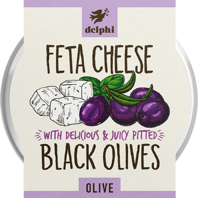 Black Olives with Feta Cheese 160g