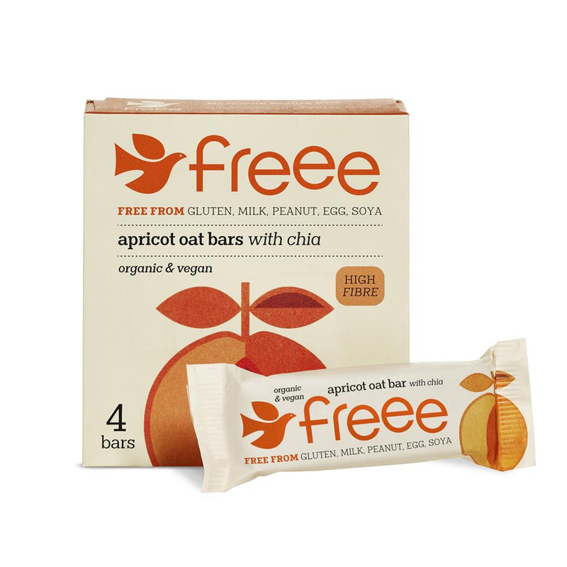 Org GF Apricot & Chia Oat Bar 4 x 35g