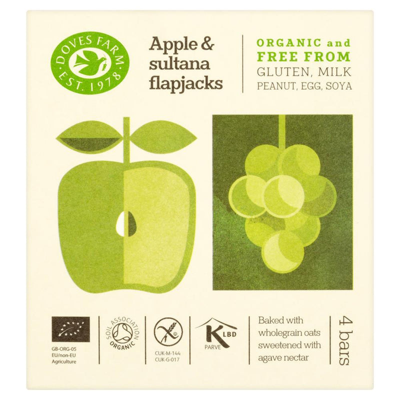 Org GF Apple & Sultana Oat Bar 4 x 35g