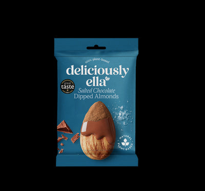 Deliciously Ella Salted Chocolate Dipped Almonds 27g