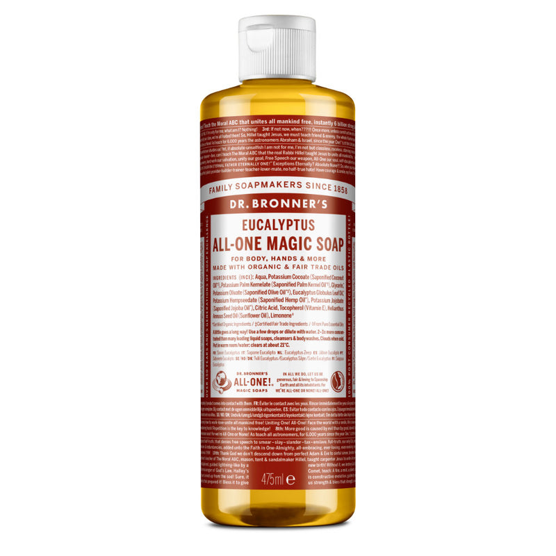 Eucalyptus All-One Magic Soap 475ml Organic Dr Bronners