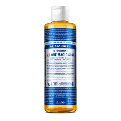 Dr Bronner Organic Peppermint  All-One Magic Soap 240ml