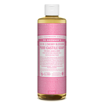 Cherry Blossom Pure Castile Liquid Soap 475ml