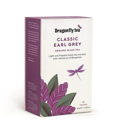 Dragonfly Organic Classic Earl Grey tea 20 sachets