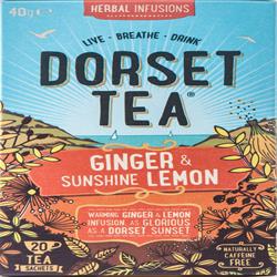 Dorset Tea Ginger and Sunshine Lemon 20 Box