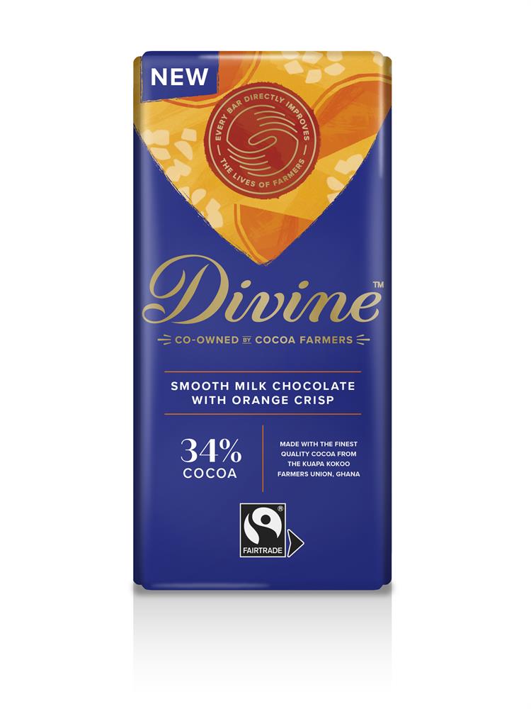 Fairtrade Milk Chocolate with Orange Crisp 90g