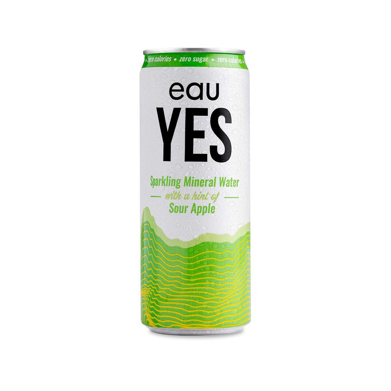 eauYES Sour Apple Sparkling Mineral Water 330ml