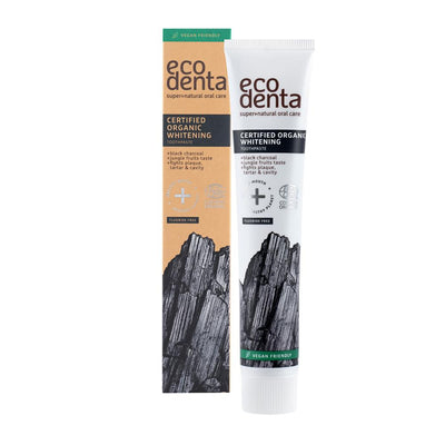 Ecodenta organic whitening toothpaste with charcoal 75ml