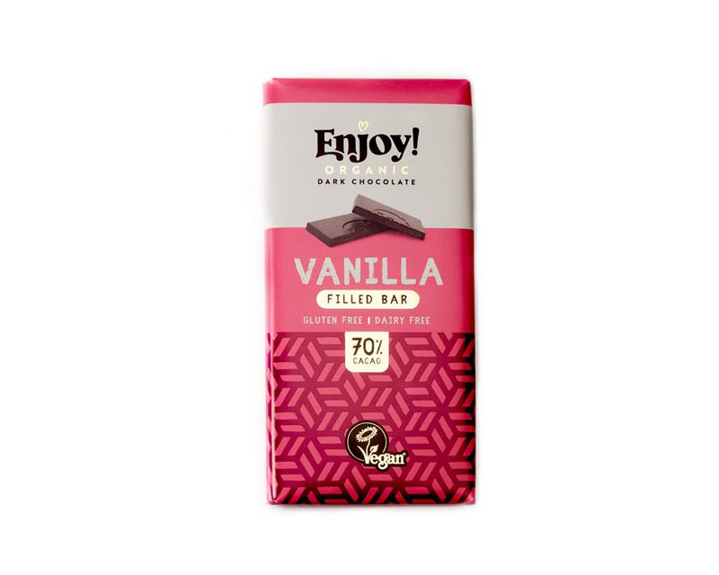 Enjoy Vegan Vanilla Filled Bar 70g