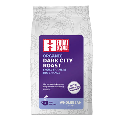 Organic & Fair Trade Dark City Roast Coffee Beans 227g