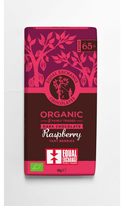 Organic Fair Trade Dark Raspberry Chocolate (65%)