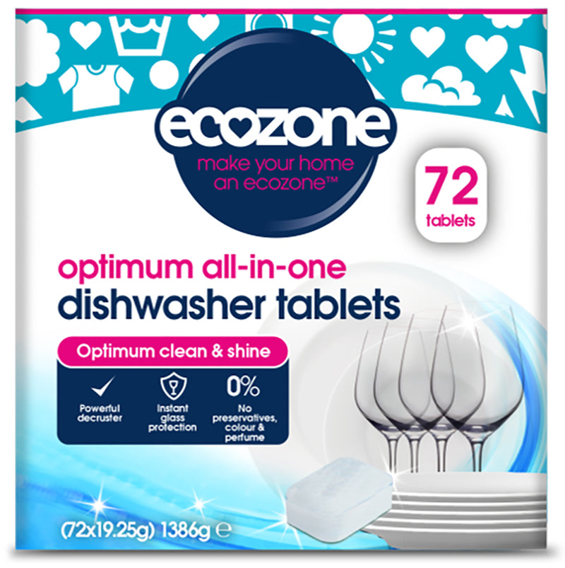 Optimum all-in-one Dishwasher Tablets - 72 Tablets