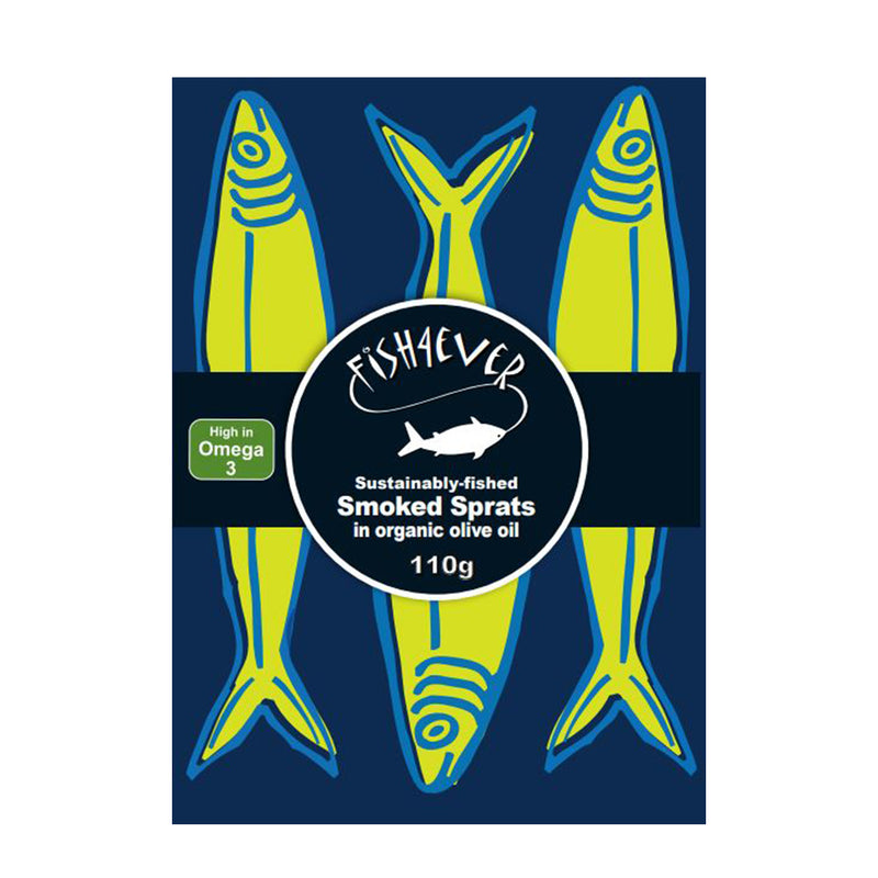 Smoked Sprats in Organic Extra Virgin Olive Oil 110g