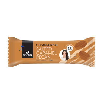 Clean & Real Protein Bar Salted Caramel Pecan 55G