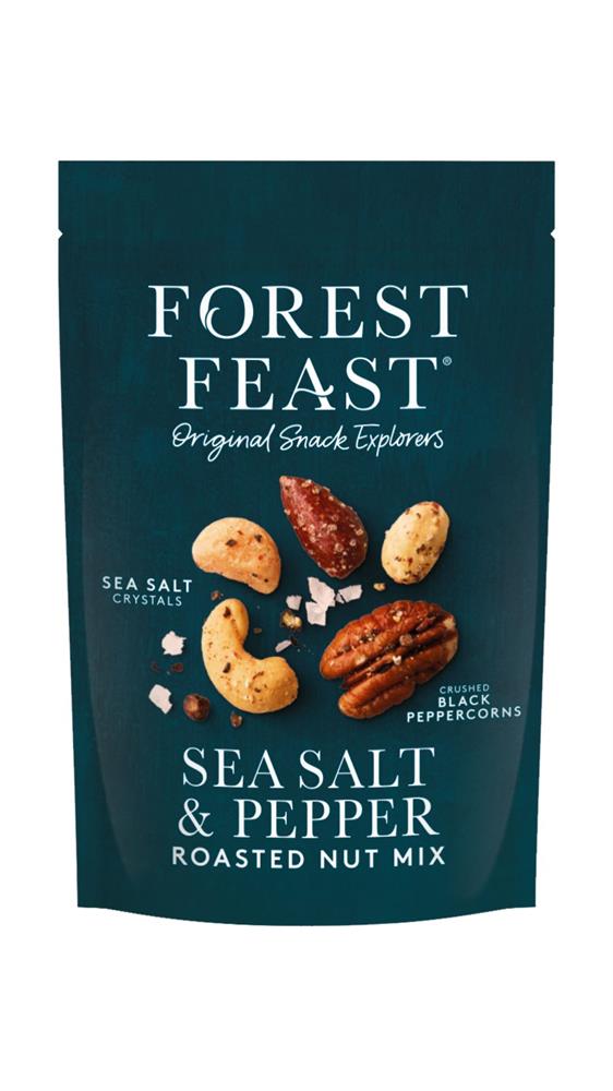 Forest Feast Sea Salt & Black Peppercorn Roasted Nut Mix 120g