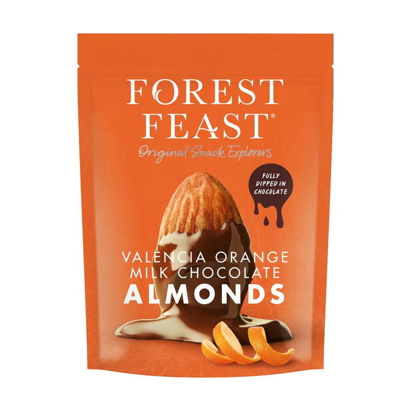 Forest Feast Valencia Orange Milk Chocolate Almonds 120g