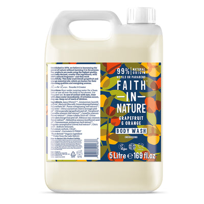 Faith in Nature Grapefruit & Orange Body Wash 5 Litre