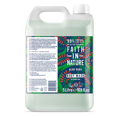 Faith in Nature Aloe Vera Body Wash 5 Litre