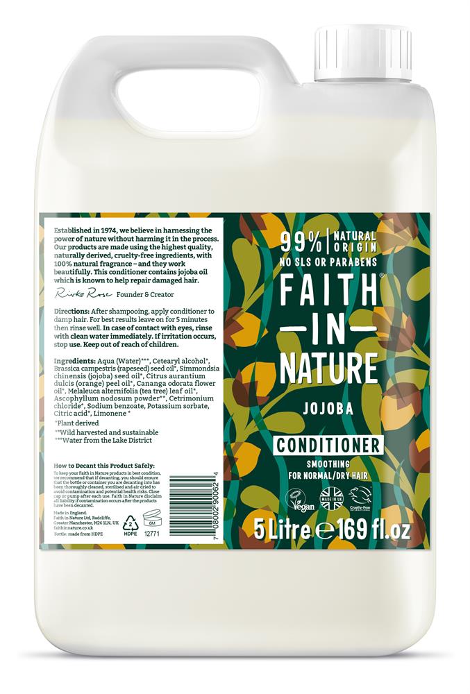 Faith in Nature Jojoba Conditioner 5 Litre