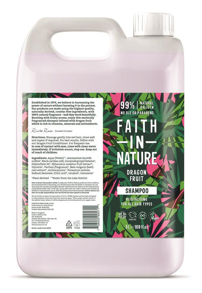 Faith in Nature Dragon Fruit Shampoo 5 Litre