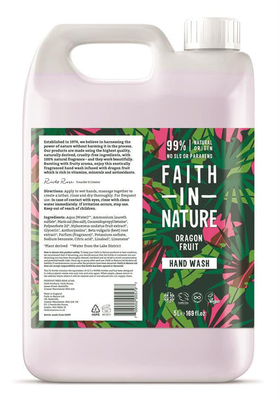 Faith in Nature Dragon Fruit Hand Wash 5 Litre