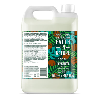 Faith in Nature Coconut Shampoo 5 Litre