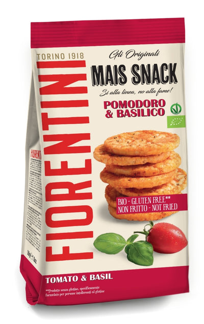 Fiorentini Organic Mini Mais Snack Tomato & Basil 50g