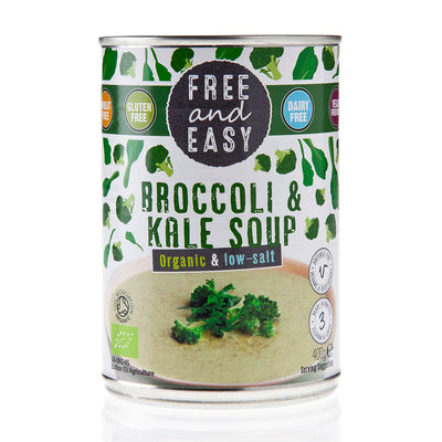 Free & Easy Low Salt Organic Broccoli & Kale Soup 400g