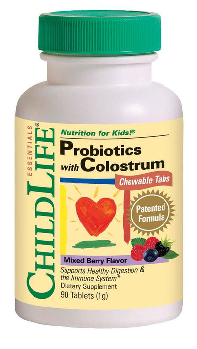 ChildLife Essential Probiotics with Colostrum Berry Chewable