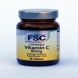 Chewable Vitamin C 80mg 90 Tablets