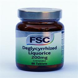 Deglycyrrhized Liquorice 200mg 60 Tablets