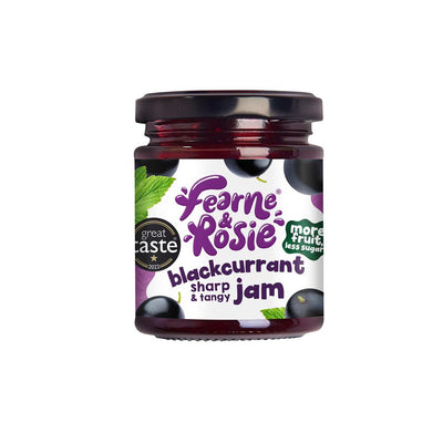 Fearne & Rosie Blackcurrant Jam 70% Fruit 310g