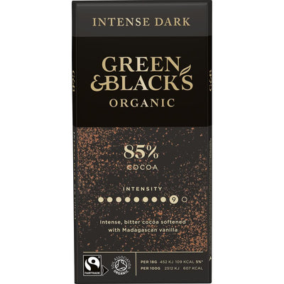 Organic Dark Chocolate 85% Cocoa 90g