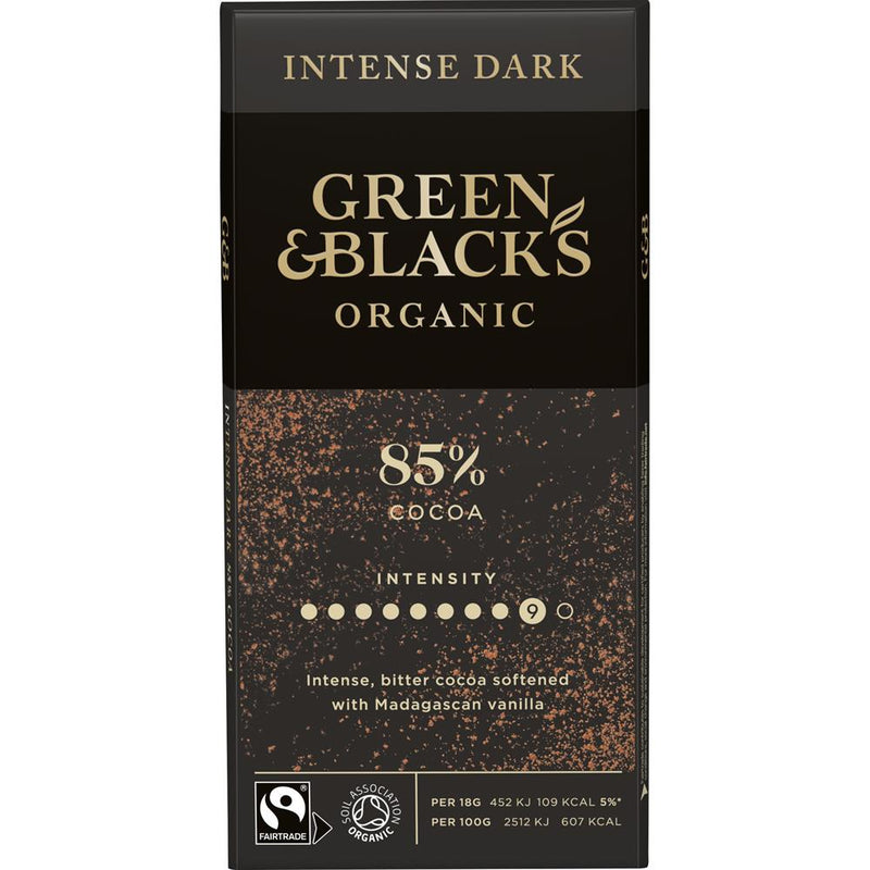 Organic Dark Chocolate 85% Cocoa 90g