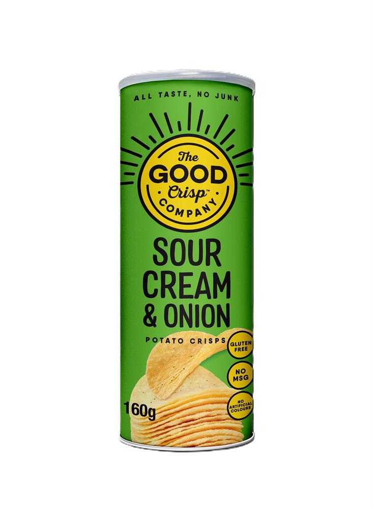 The Good Crisp Company Sour Cream and Onion 160g