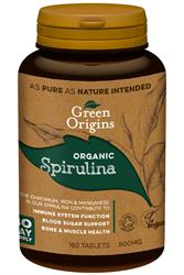 Organic Spirulina 500mg 180 Tablets