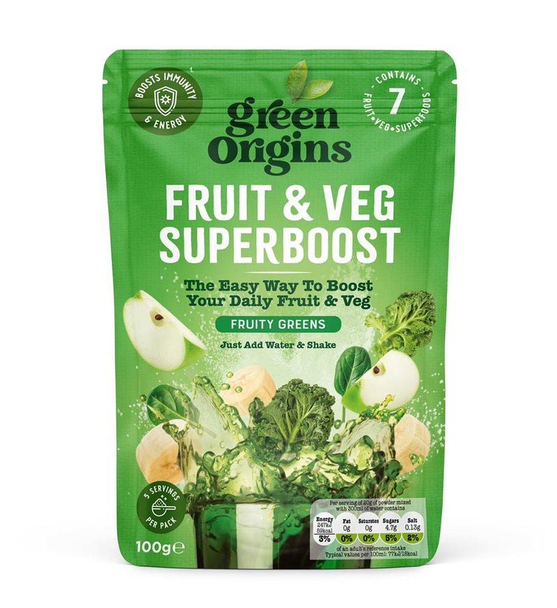 Fruity Greens Fruit & Veg Superboost 100g